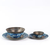 Hitkari Porcelain Metallic Art Dinner Set, 4Pcs.