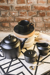 Tea Set OF 17pc. TS1 - MATTE BLACK