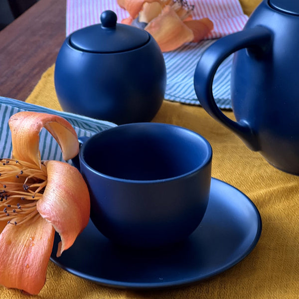 MATT NAVY - 12 PC. CUP AND SAUCER SET